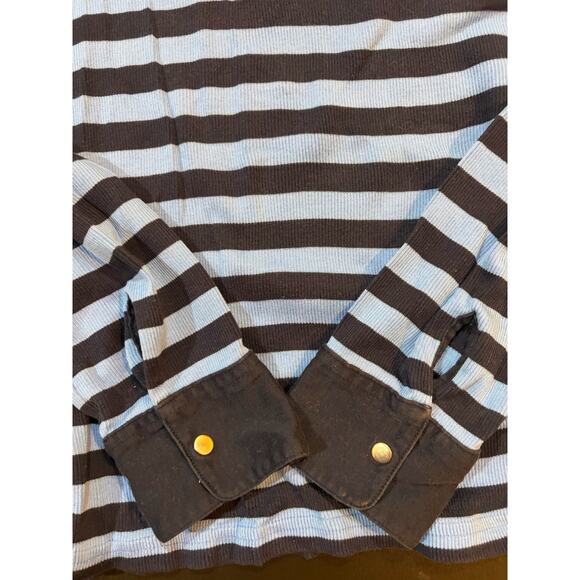 Ralph Lauren Sport Striped Rugby Polo Shirt Women’s L Made in USA 100% Cotton - Picture 6 of 11